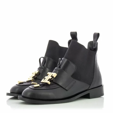 Дамски Равни Боти CARLO FABIANI – 063-6653 BLACK — снимка 3
