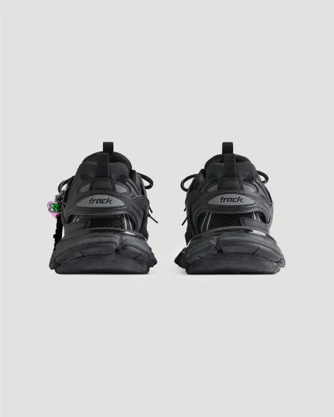 Track Sneaker with Charms in Black — снимка 3