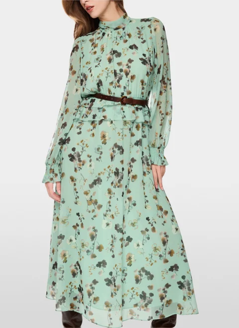 Рокля с флорален принт Marc Cain Collections — снимка 2