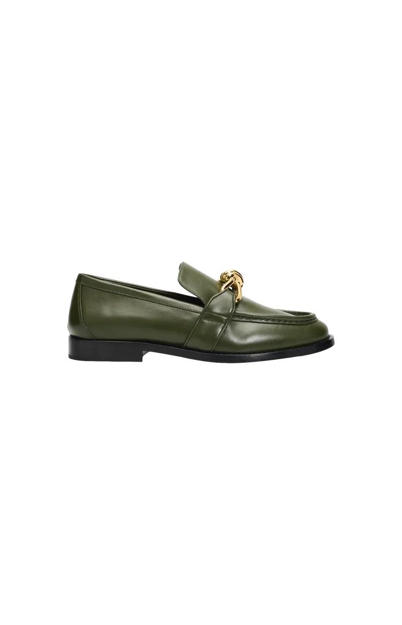 Astaire Loafer in Green Tweed