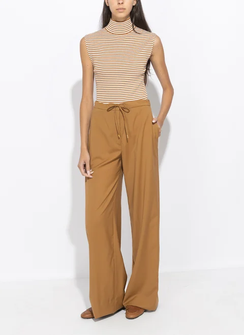 Разкроен панталон от фина вълна Max Mara Studio Mstcrisma — снимка 2