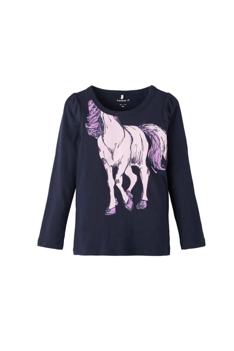 Детски Блузи Nmfluiava Ls Top Camp 13205884 19-4020 TCX Dark Sapphire