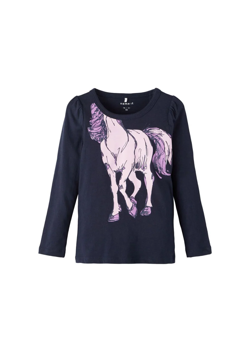 Детски Блузи Nmfluiava Ls Top Camp 13205884 19-4020 TCX Dark Sapphire