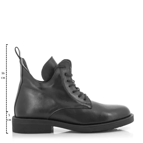 Дамски Кубинки CARLO FABIANI – 247-8455 BLACK LEATHER — снимка 6