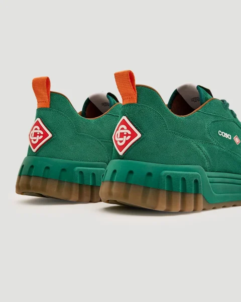 Green Suede Court Sneaker — снимка 3