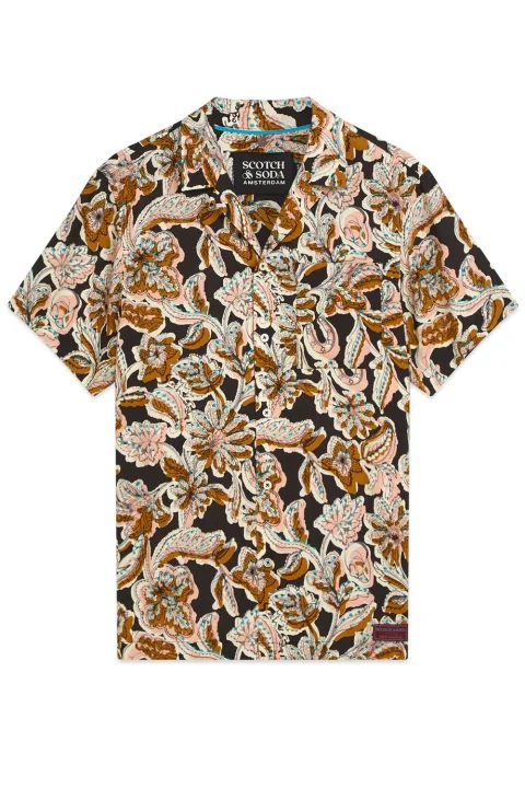 Риза Printed Viscose Regular Fit 183059 210 lucky bandana multi