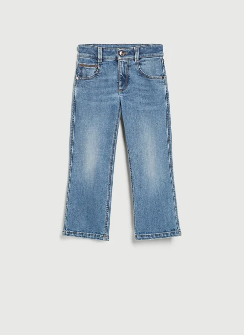 Деним с монили Brunello Cucinelli Kids 4-6