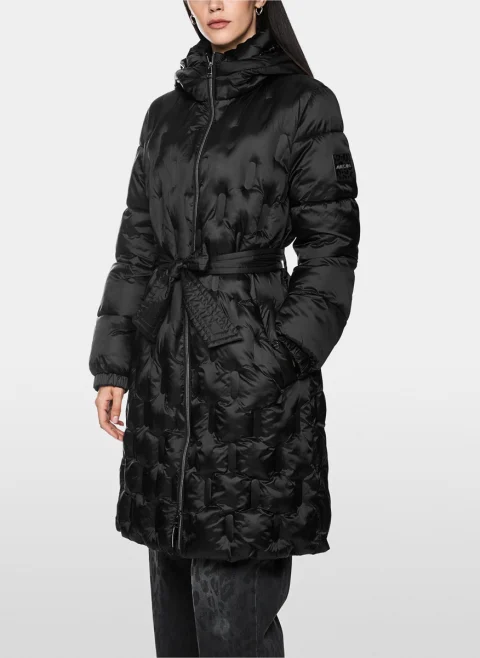 Капитонирано яке с колан Marc Cain Additions — снимка 8