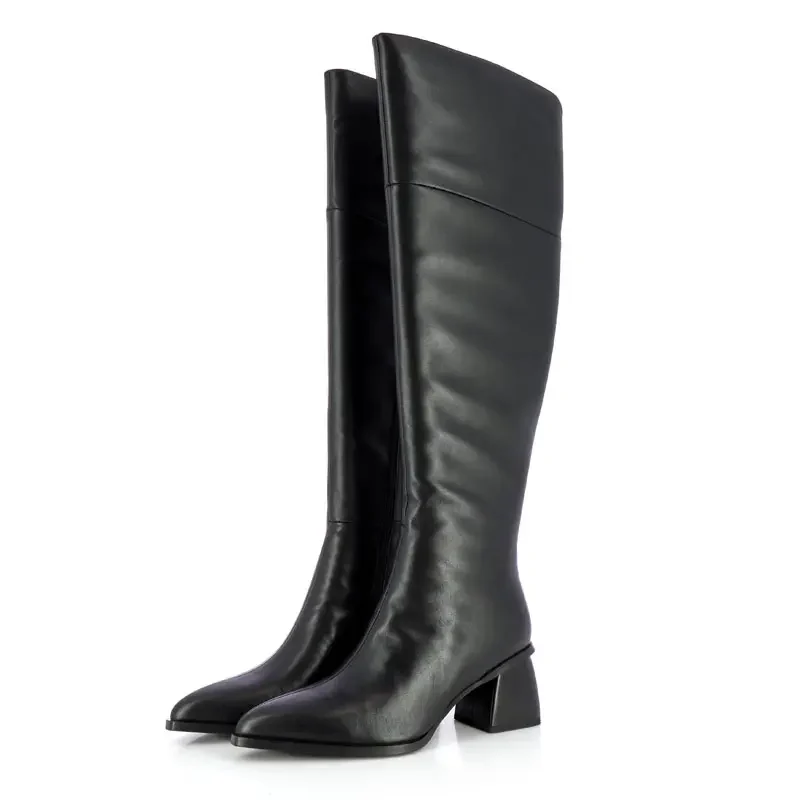 Ботуши На Ток CARLO FABIANI – 111679 BLACK LEATHER — снимка 3