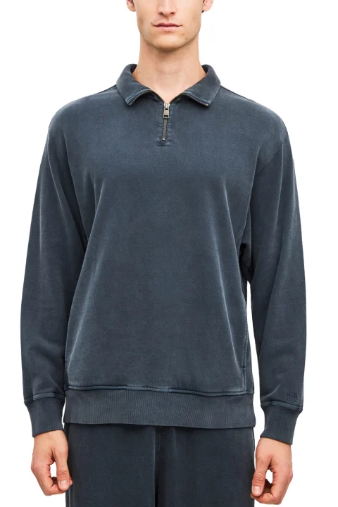 Суичър Dropped Shoulder Half-Zip DLMC000146 vintage blue