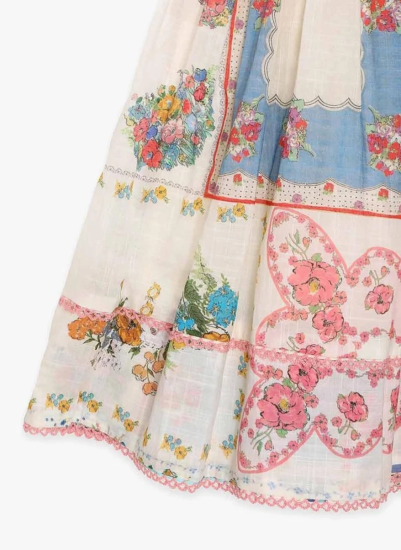 Рокля с принт Zimmermann Kids — снимка 2