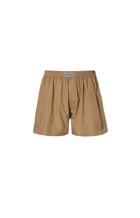 A-Line Boxer Shorts in Sand Beige