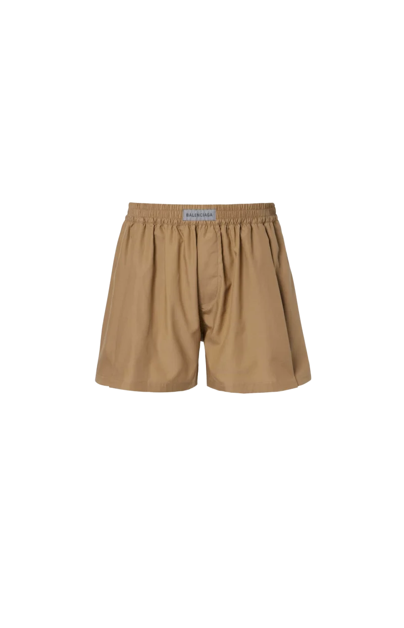 A-Line Boxer Shorts in Sand Beige