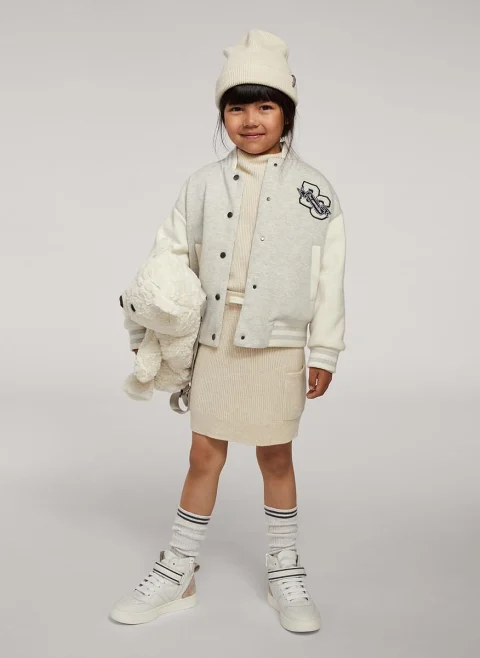 Пола от фино плетиво Brunello Cucinelli Kids 6 — снимка 3