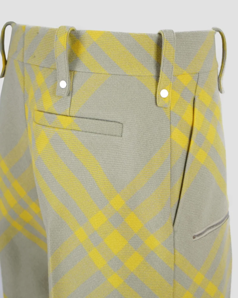 Checked Straight-Leg Trousers — снимка 3