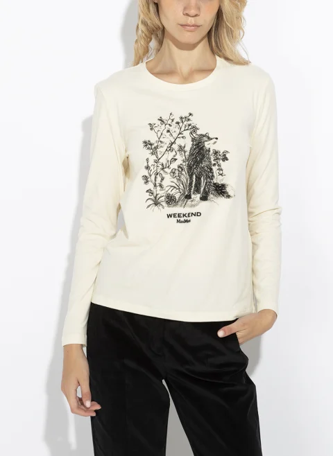 Блуза с принт Weekend Max Mara Wkdcestino — снимка 4