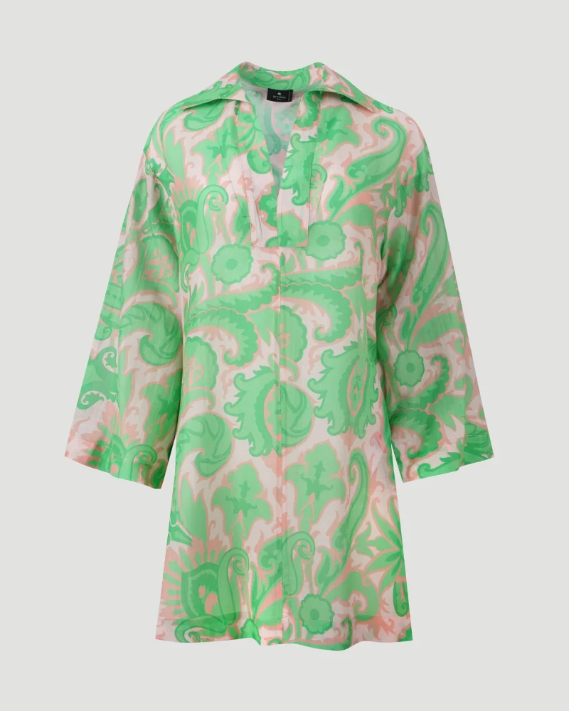 Paisley Blouse in Cotton and Silk