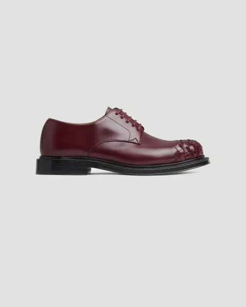 James Lace-Up Shoe in Burgundy