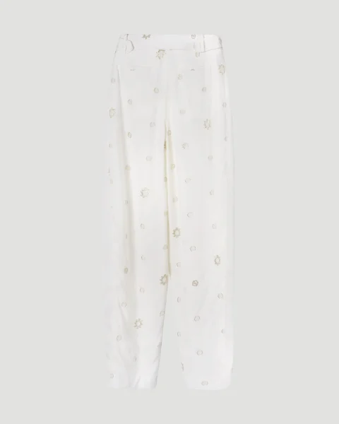 Foil Dot Banana Leg Trousers — снимка 2