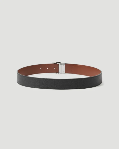 Reversible Leather TB Belt — снимка 3