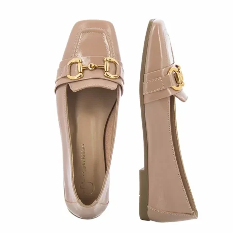 Дамски Балерини CARLO FABIANI – M.22065 ZB R339 NUDE NAPLACK — снимка 5