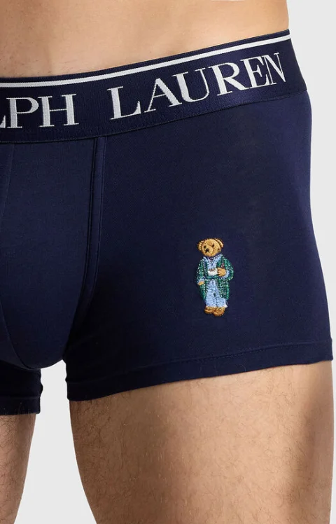 Боксерки с лого и Polo Bear принт — снимка 3