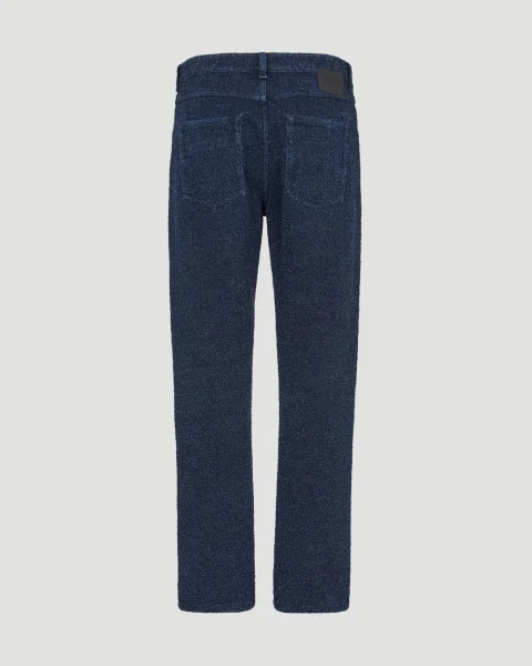 Blue Bouclé Jeans — снимка 2