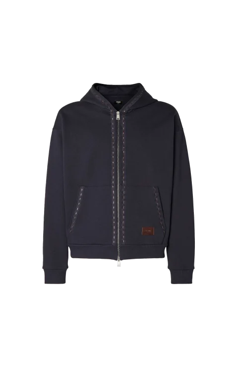 Navy Blue Cotton Sweatshirt