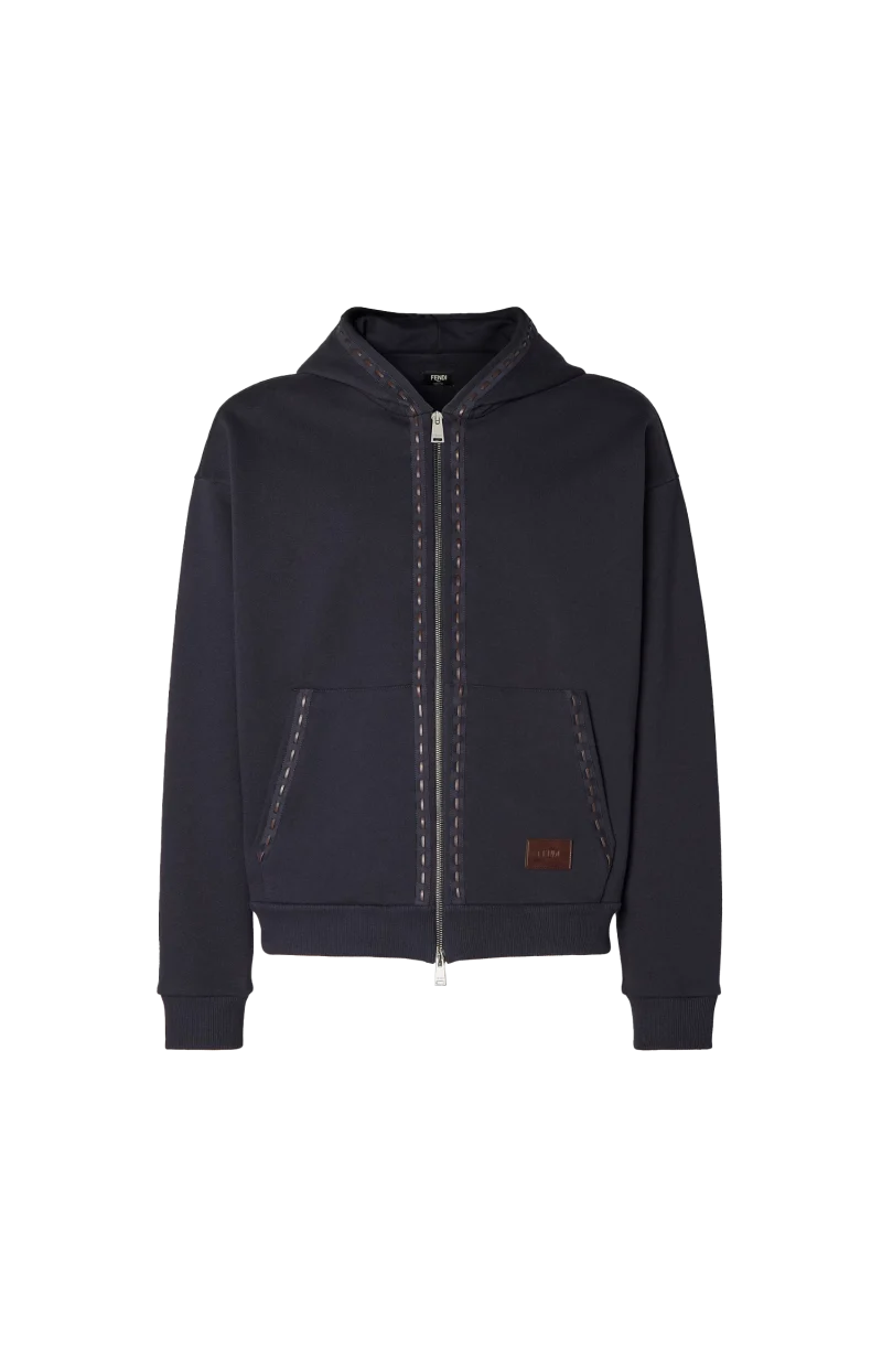 Navy Blue Cotton Sweatshirt