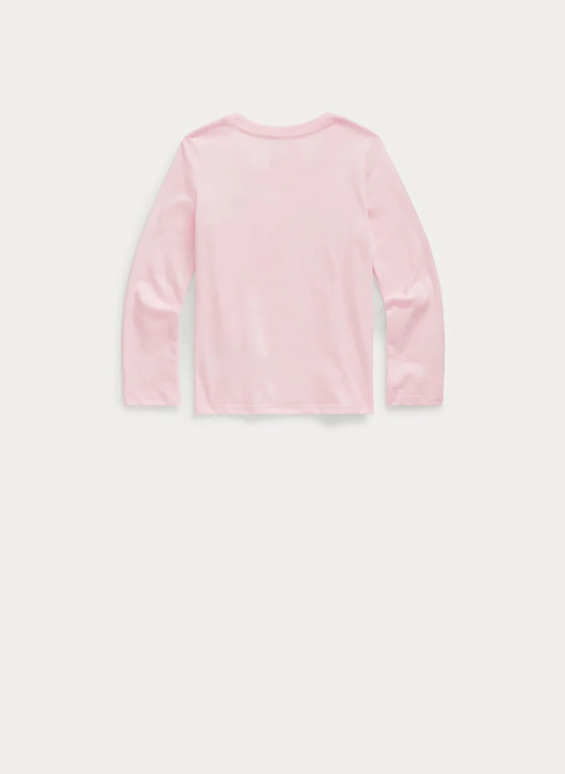 Блуза с лого бродерия Ralph Lauren Kids 2-6 — снимка 2