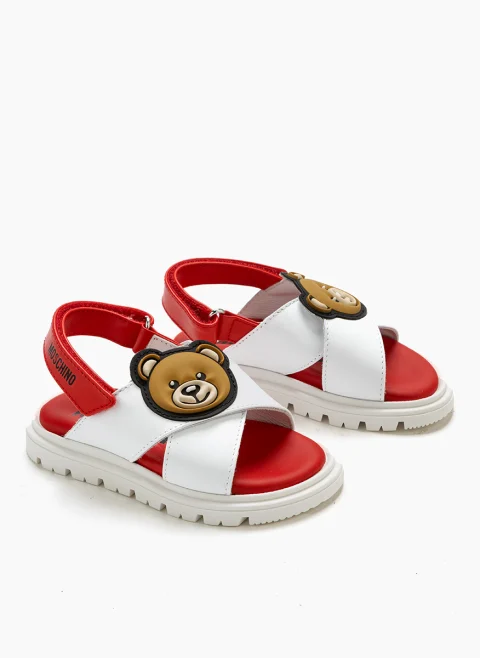 Сандали 'Teddy Patch' Moschino Kids — снимка 2