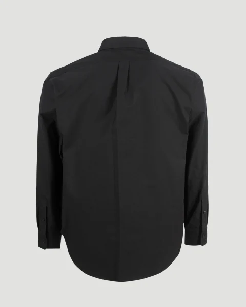 4G-Embroidered Shirt in Black — снимка 2