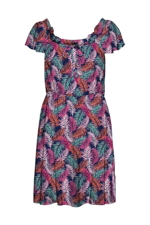 Рокля Vmeasy Ss Sht Smk Dress Wvn Ga 10263302 c-n10 black/tropic