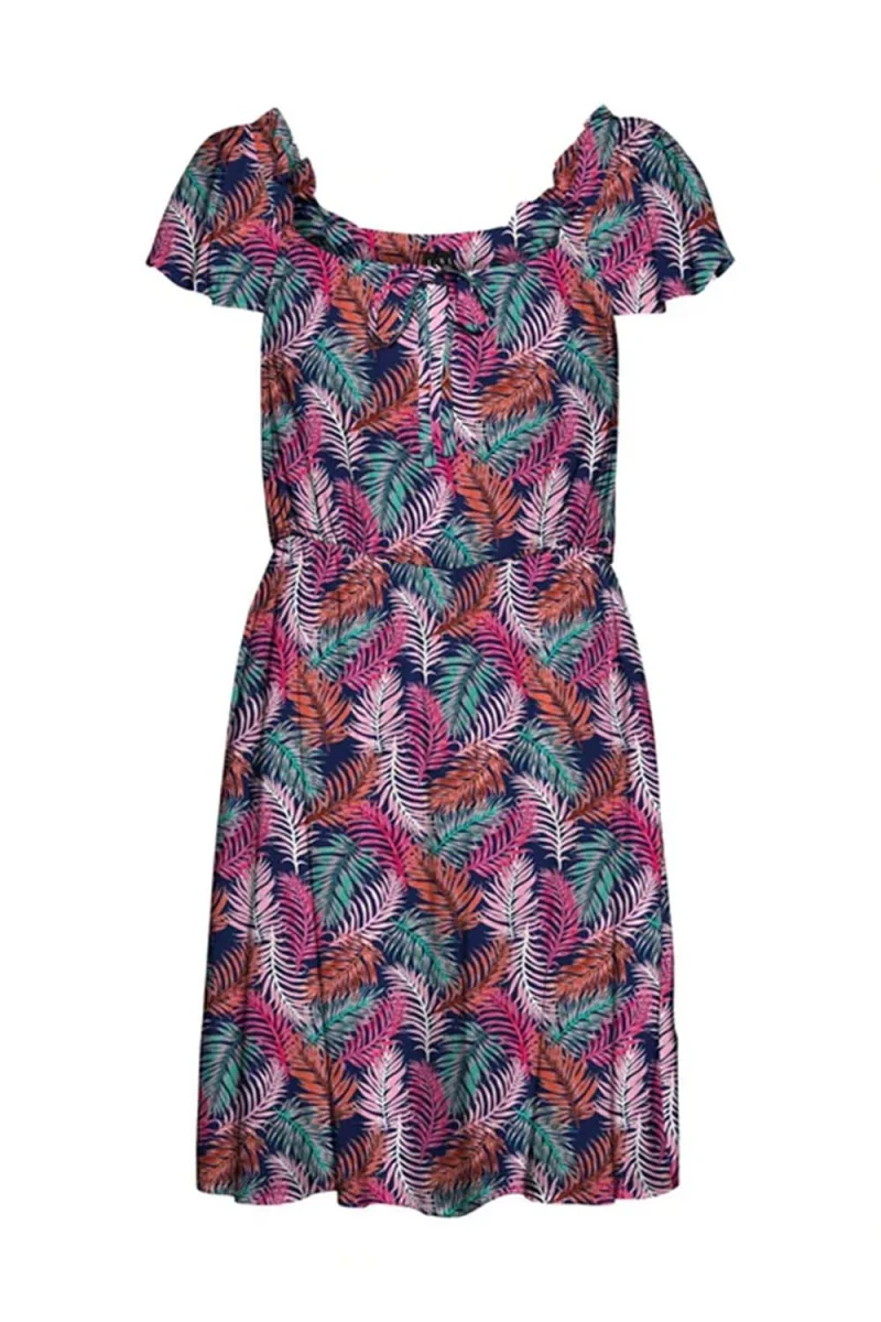 Рокля Vmeasy Ss Sht Smk Dress Wvn Ga 10263302 c-n10 black/tropic