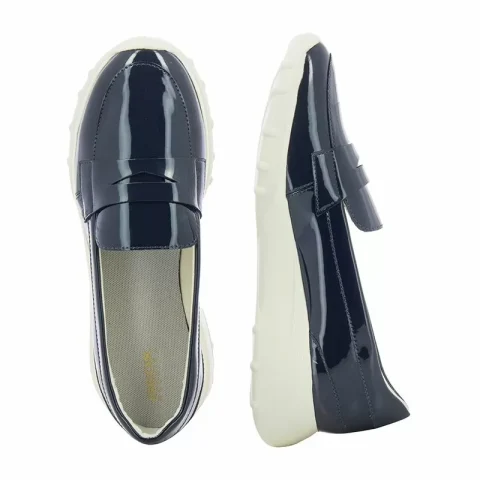 Дамски Мокасини GEOX – D45LPA 199 D ALLENIEE NAVY — снимка 5