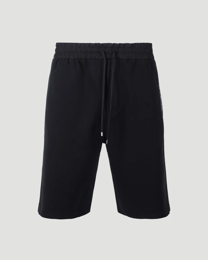 Logo Embroidery Cotton Shorts