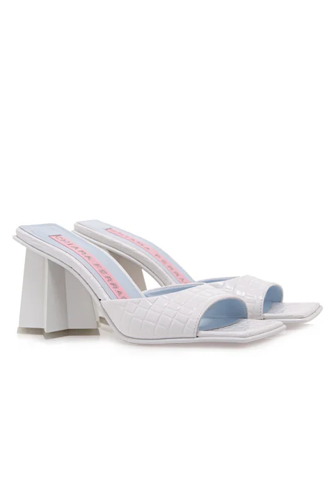 Mules Decollete CF3133 009 white — снимка 2