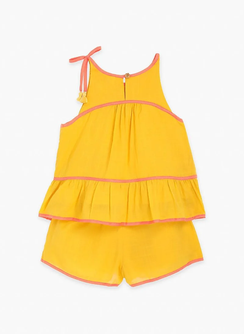 Къс панталон с апликация Zimmermann Kids — снимка 2