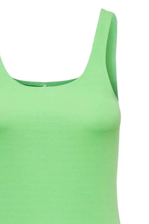 Рокля Onlvenia S/L Dress Jrs 15289553 14-0156 TCX summer green — снимка 2